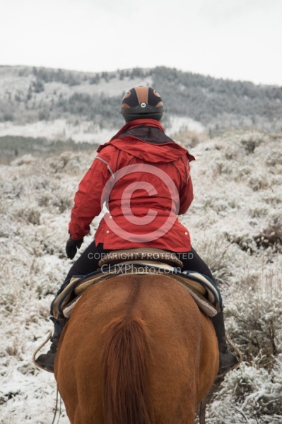 Trail Riding Winter Lazy C U Ranch