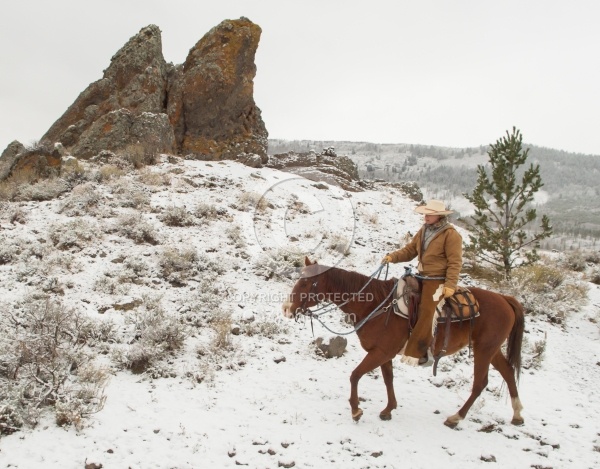Trail Riding Winter Lazy C U Ranch