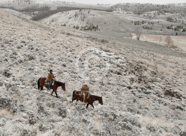 Trail Riding Winter Lazy C U Ranch