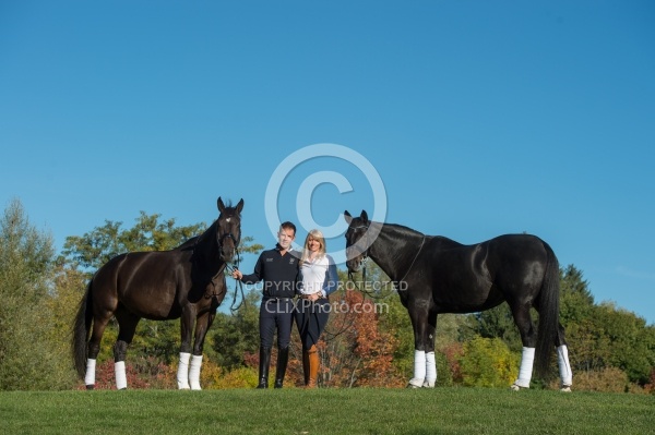 Jaimey Irwin and Donegal V  with  Tina Irwin and Laurencio