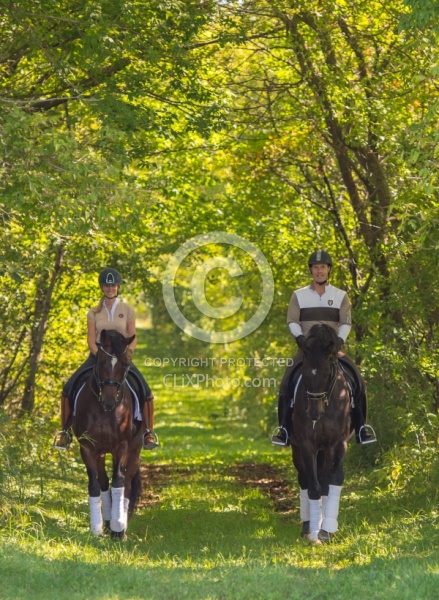 Tian and Jaimey Irwin Riding