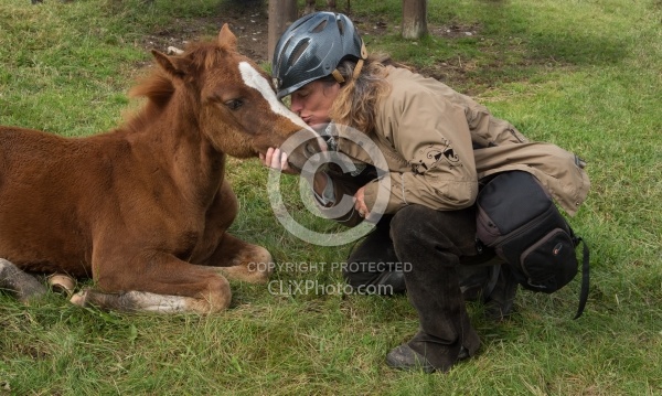 Shawn with Gracys colt