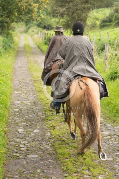 Gabriel and Heather Riding at Hacienda La Alegria