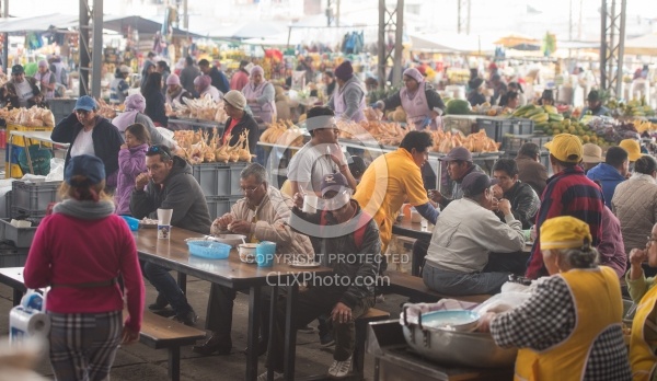 Local Market in Aloag, Ecuador