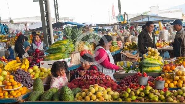 Local Market in Aloag, Ecuador