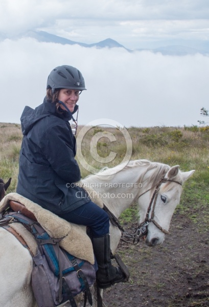 Riding Above the Clouds   on the Way to Bomboli