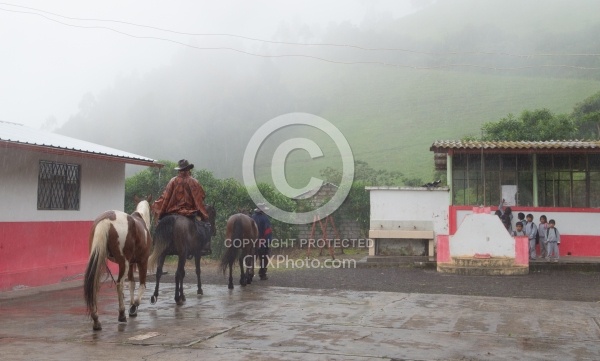 Riding into the School Yard