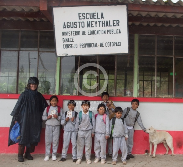 Lunch Stop at a Local School in the Andes, Ecuador