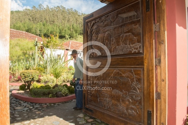 Jorge greets us at Hosteria San Jose in Sigchos