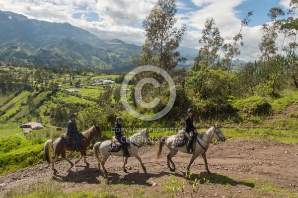 Leaving Hosteria San Jose in Sigchos
