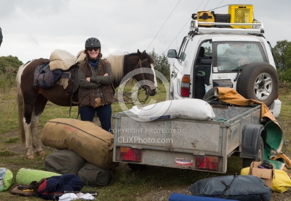 Ali and Centavito Packing for the Expedition into the High Andes