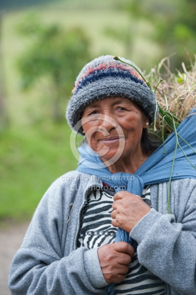 Lady that Collected Grass for her Guinea Pigs