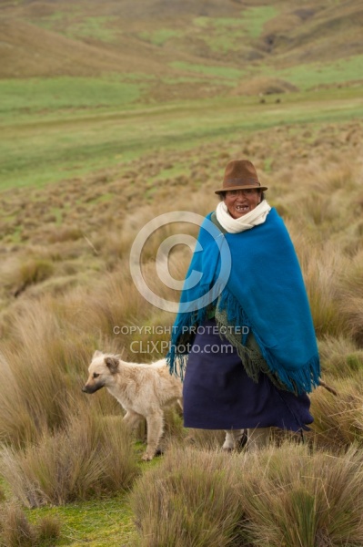 Lunch time vistor in the high Andes