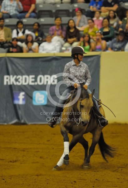 Gina Miles and Hollywood Aces  Ariat Kentucky Reining Cup