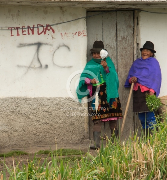 Wool Spinning ladies