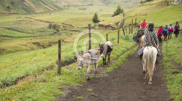 Burrows Carrying Farm Implements