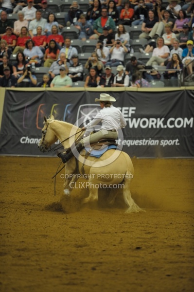 Karen O Connor and Chevy Dun It  Ariat Kentucky Reining Championship