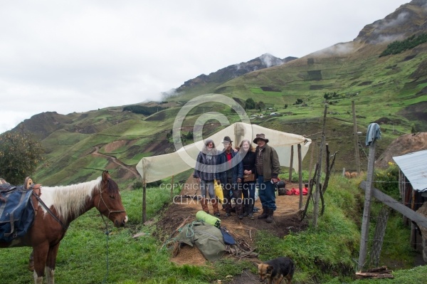 Shawn,Angel,Ali and Gabriel at Angels farm