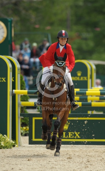 Rebecca Howard and Riddle Master Rolex 2011 Arena Footing