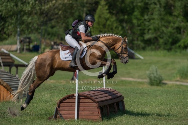 Tonya Cummins and Get Smart Leg Protection Eventing