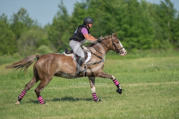 Ashley Hensman and Hott Aventador  Leg Protection Eventing