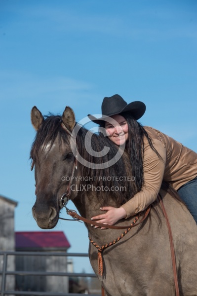 Kiger Mustang with Owner