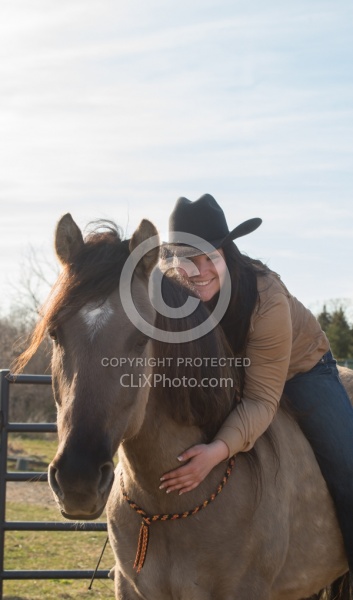 Kiger Mustang with Owner