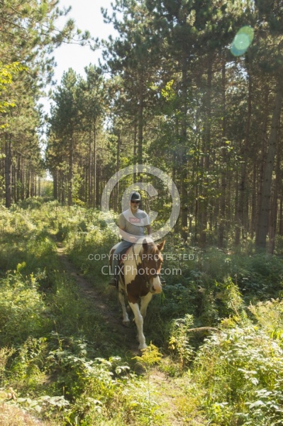 Joe and Major on River Run Trail off of Dittburner Rd