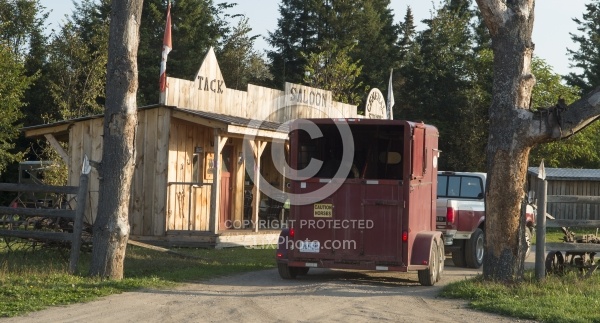 Trailer Pulling out of Horse Country Campground