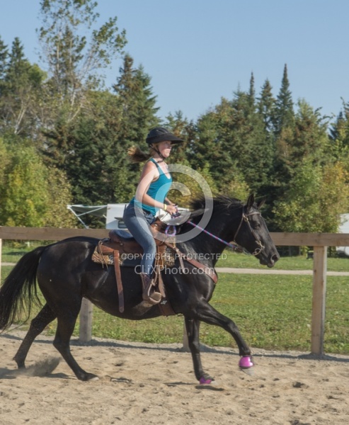 Campers at Horse Country Campgrounds Playng in the Sand Ring