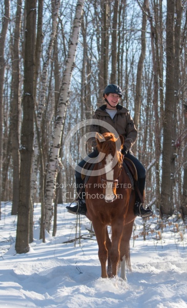 Winter Riding English Vertical