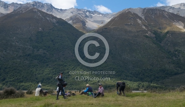 Lunch on the Day Ride From Boundary Hut, Wild Womens Expeditions with Adventure Horse Trekking New Zealand