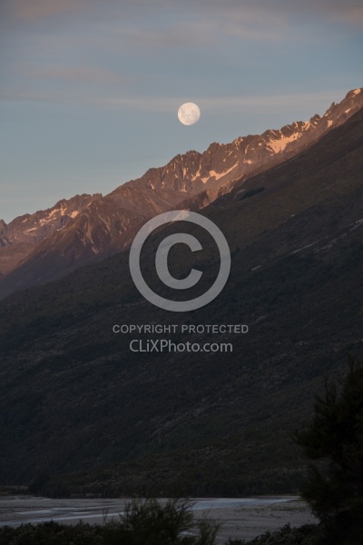 Full Moon at Boundary Hut, Wild Womens Expeditions with Adventure Horse Trekking New Zealand