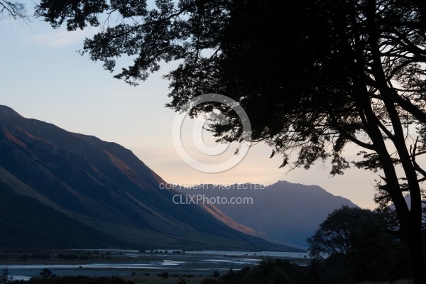 Sunset From Boundary Hut, Wild Womens Expeditions with Adventure Horse Trekking New Zealand