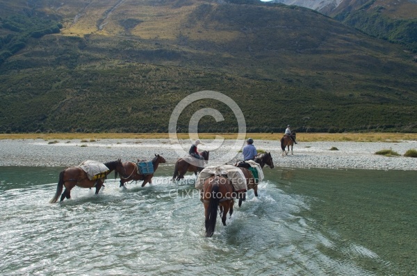 River Crossing on Ride from Boundary Hut to Dingleburn Station