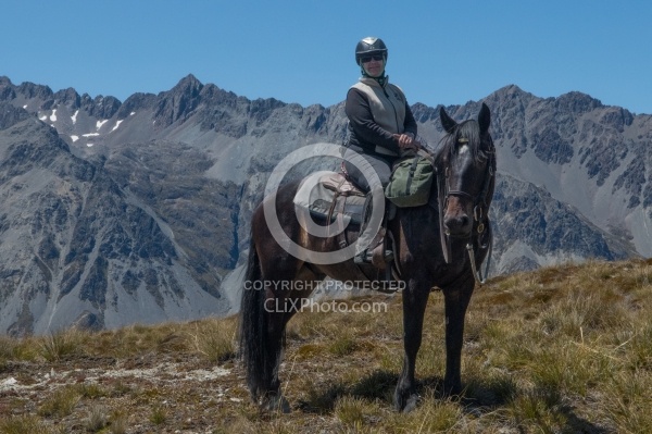 Riding in Ahuriri Conservations Area with Wild Women Expeditions and Adventure Horse Trekking New Zealand