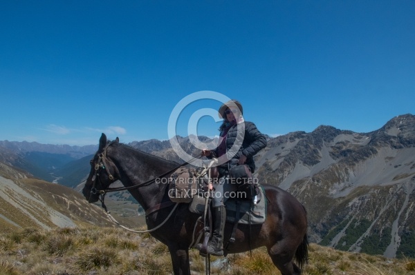 Riding in Ahuriri Conservations Area with Wild Women Expeditions and Adventure Horse Trekking New Zealand