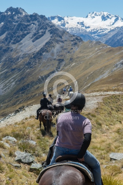 Riding in Ahuriri Conservations Area with Wild Women Expeditions and Adventure Horse Trekking New Zealand