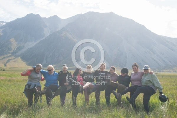 Riding in Ahuriri Conservations Area with Wild Women Expeditions and Adventure Horse Trekking New Zealand