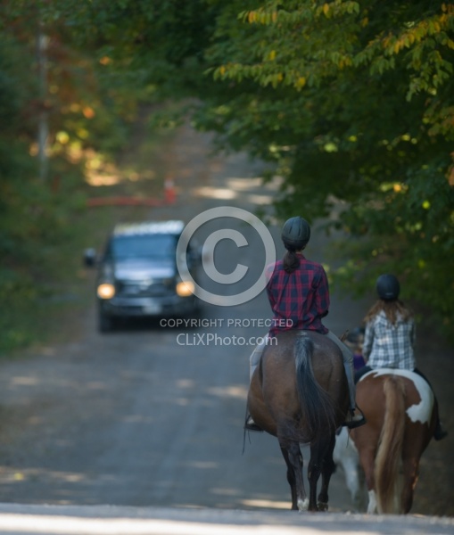 Encountering Traffic While Riding on the Road
