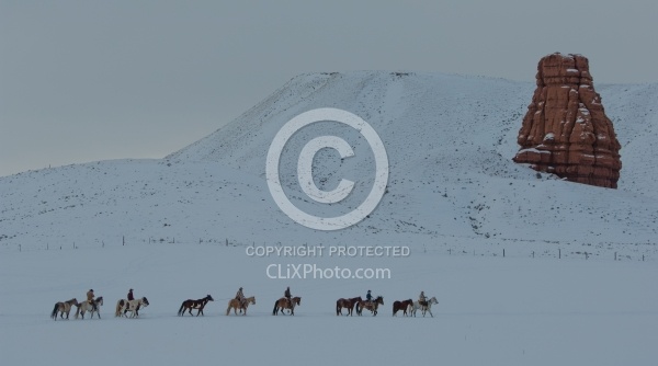 The Hideout Guest Ranch in Winter