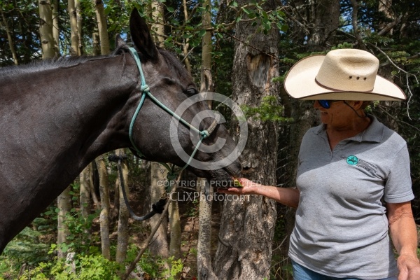 Watermelon Snack at Lunch on the Trail