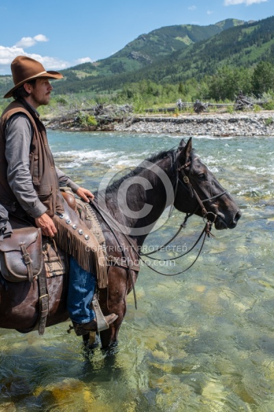 Chad on Stretch Crossing River