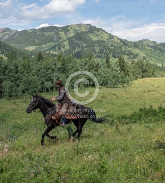 Galloping on The Lost Trail Ride