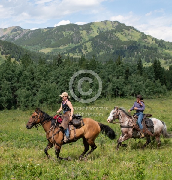 Galloping on The Lost Trail Ride