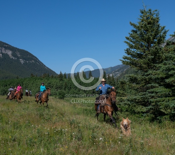 Galloping on The Lost Trail Ride