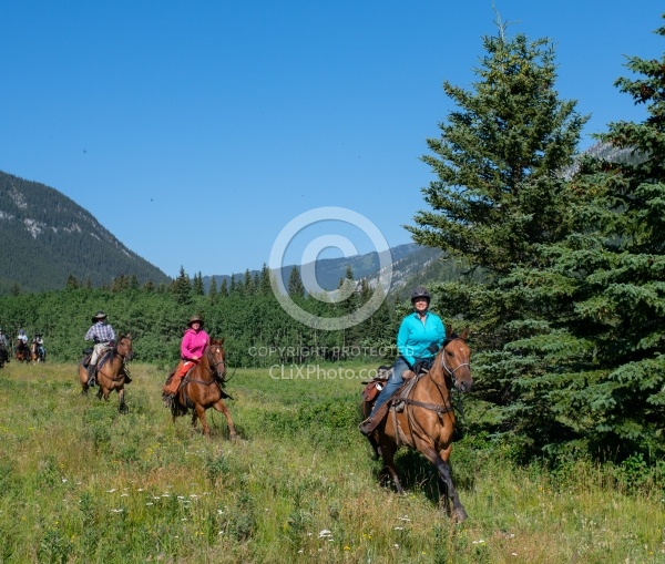 Galloping on The Lost Trail Ride