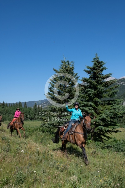Galloping on The Lost Trail Ride