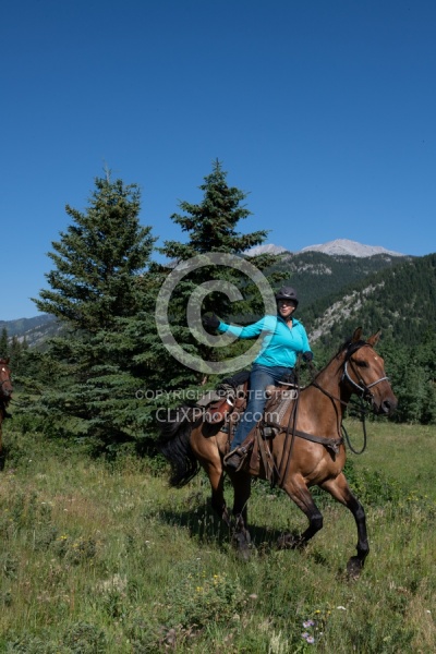 Galloping on The Lost Trail Ride