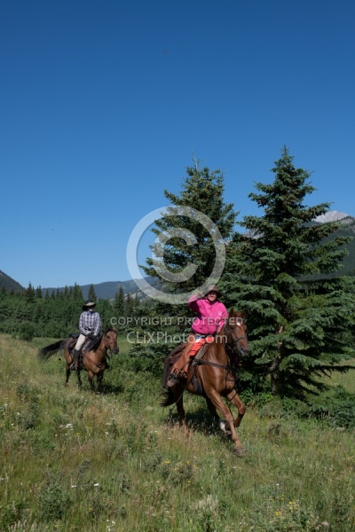 Galloping on The Lost Trail Ride